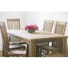 1.6m Reclaimed Teak Taplock Dining Table with 6 Santos Chairs - 2